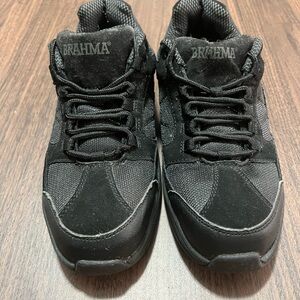 Brahma Work Shoes Adan Steel Toe Slip & Oil Resistant Black Suede Size 8.5